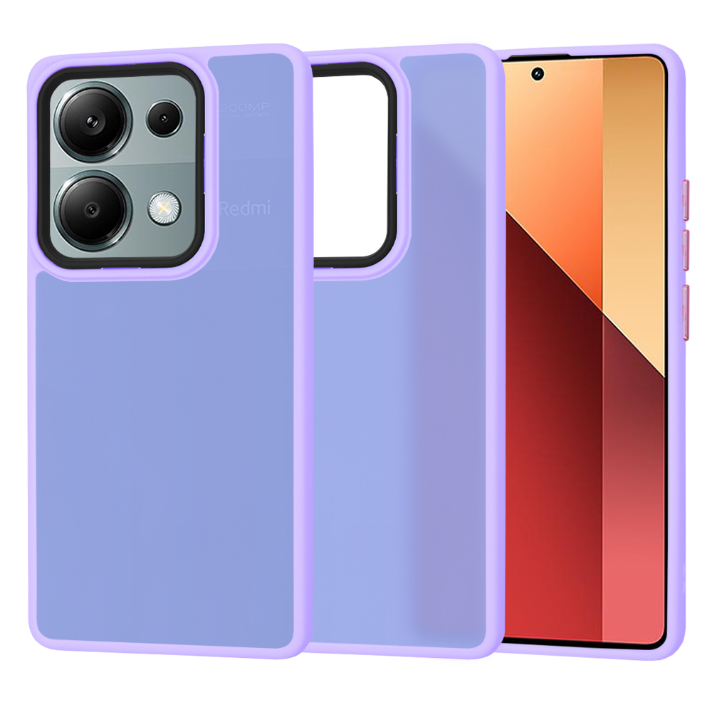 Калъф за Xiaomi Redmi Note 13 Pro 4G / Poco M6 Pro 4G - Techsuit HaloFrost Series - Светло лилав