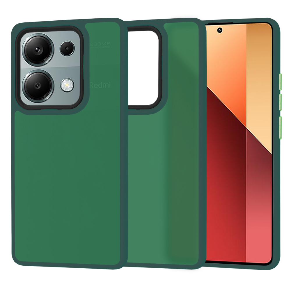 Калъф за Xiaomi Redmi Note 13 Pro 4G / Poco M6 Pro 4G - Techsuit HaloFrost Series - Midnight Зелен