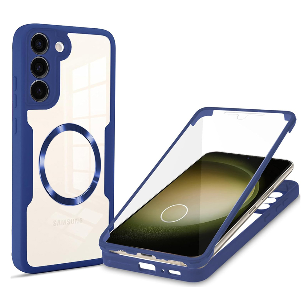 Калъф за Samsung Galaxy S23 Plus + капак - Techsuit ColorVerse 360 MagSafe MagSafe Series - Син