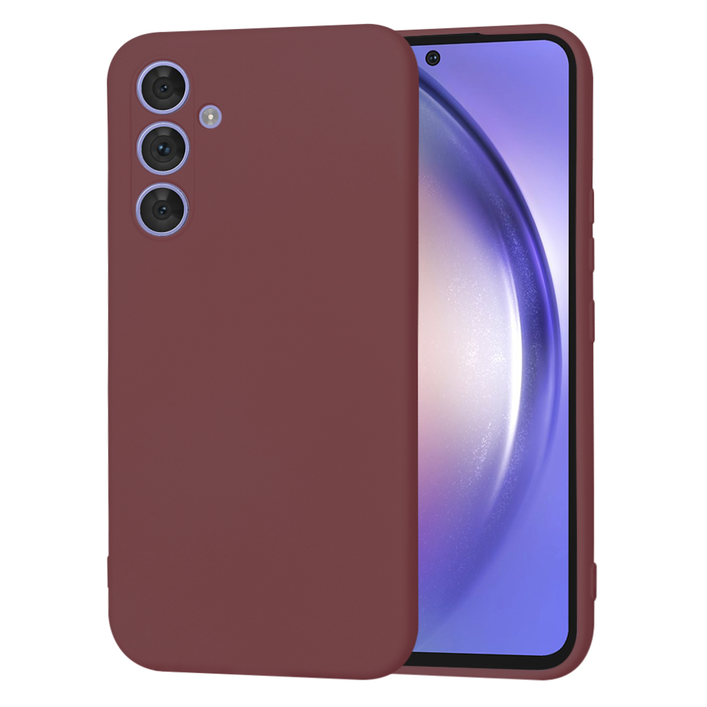 Калъф за Samsung Galaxy A54 - Techsuit SoftFlex - Plum Червен