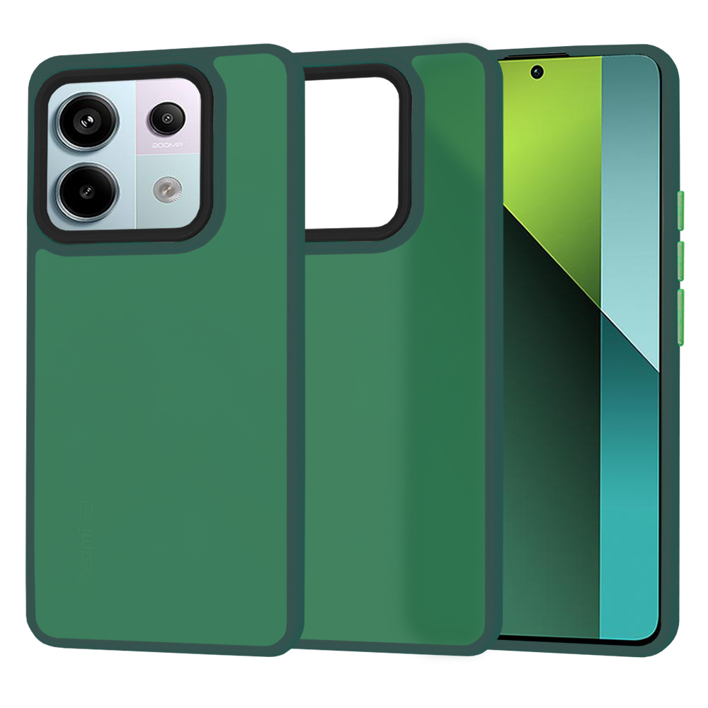 Калъф за Xiaomi Redmi Note 13 Pro 5G / Poco X6 - Techsuit HaloFrost Series - Midnight Зелен