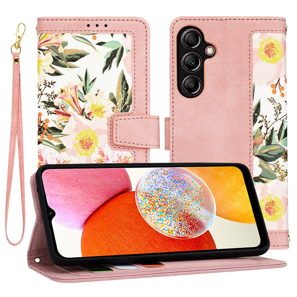 Калъф за Samsung Galaxy A14 4G / A14 5G - Techsuit FlipCraft - Sweetheart Розов