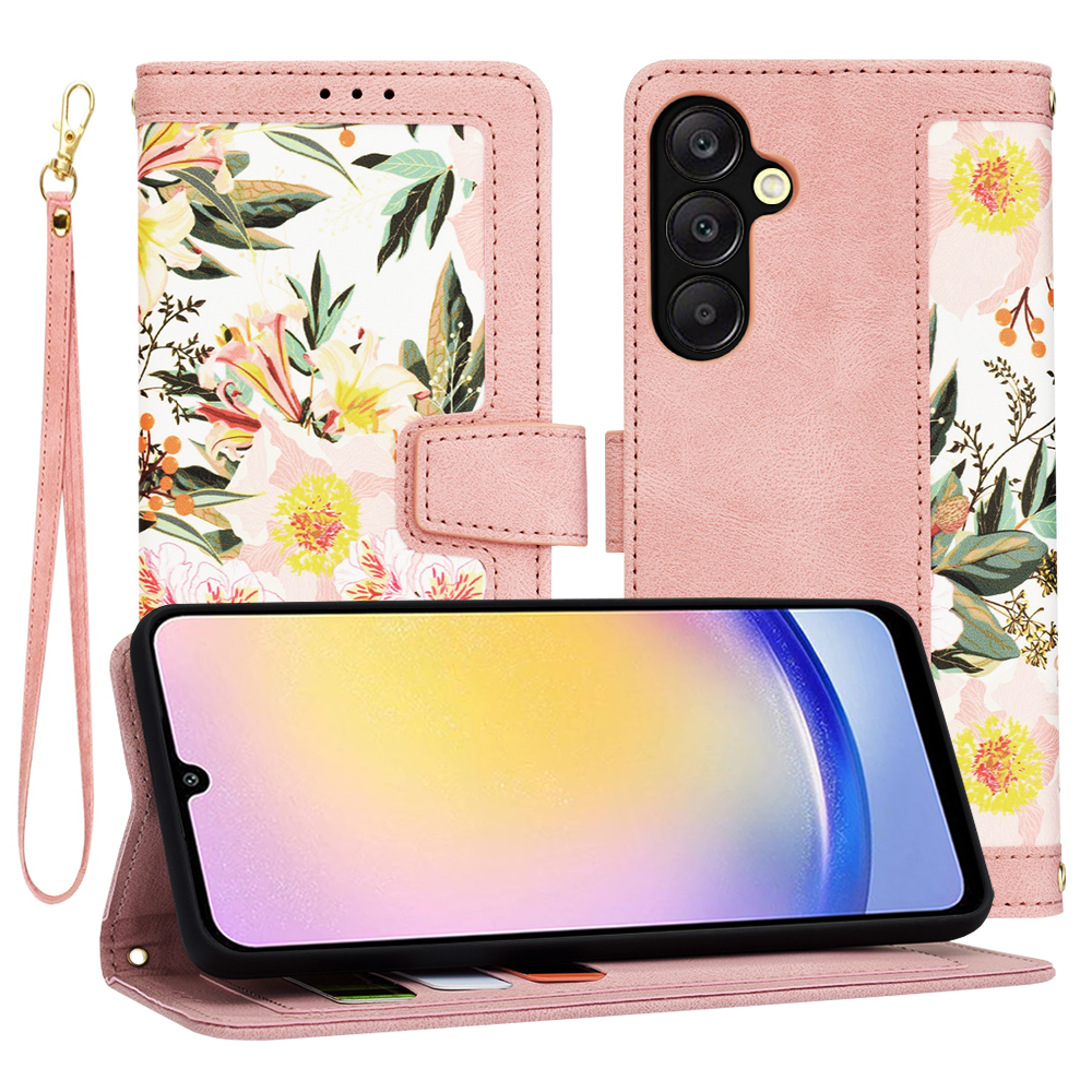Калъф за Samsung Galaxy A25 5G - Techsuit FlipCraft - Sweetheart Розов