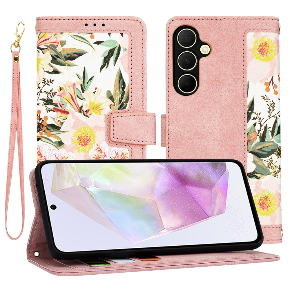 Калъф за Samsung Galaxy A35 5G - Techsuit FlipCraft - Sweetheart Розов