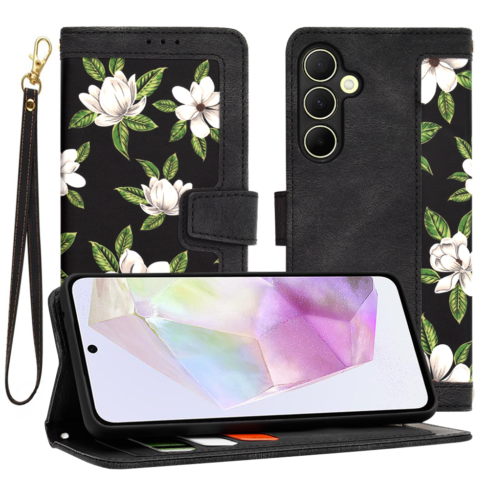 Калъф за Samsung Galaxy A35 5G - Techsuit FlipCraft - Flowers of the Dawn
