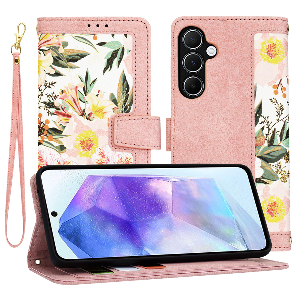 Калъф за Samsung Galaxy A55 5G - Techsuit FlipCraft - Sweetheart Розов