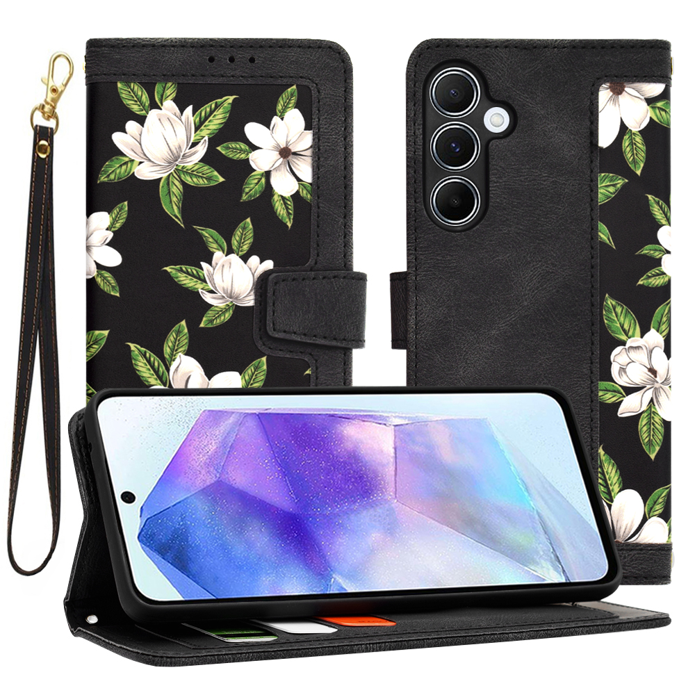 Калъф за Samsung Galaxy A55 5G - Techsuit FlipCraft - Flowers of the Dawn