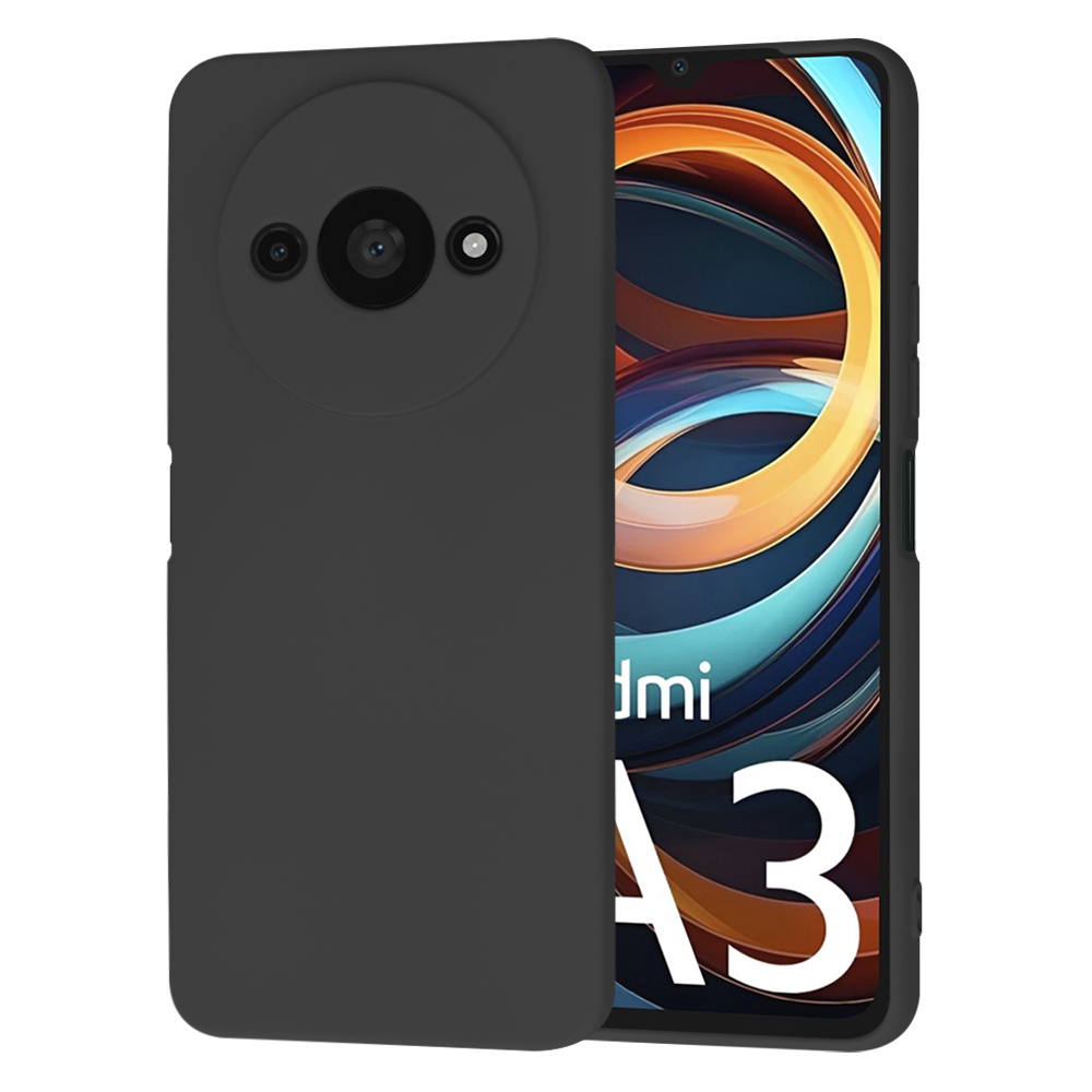 Калъф за Xiaomi Redmi A3 / Redmi A3x - Techsuit SoftFlex - Черен