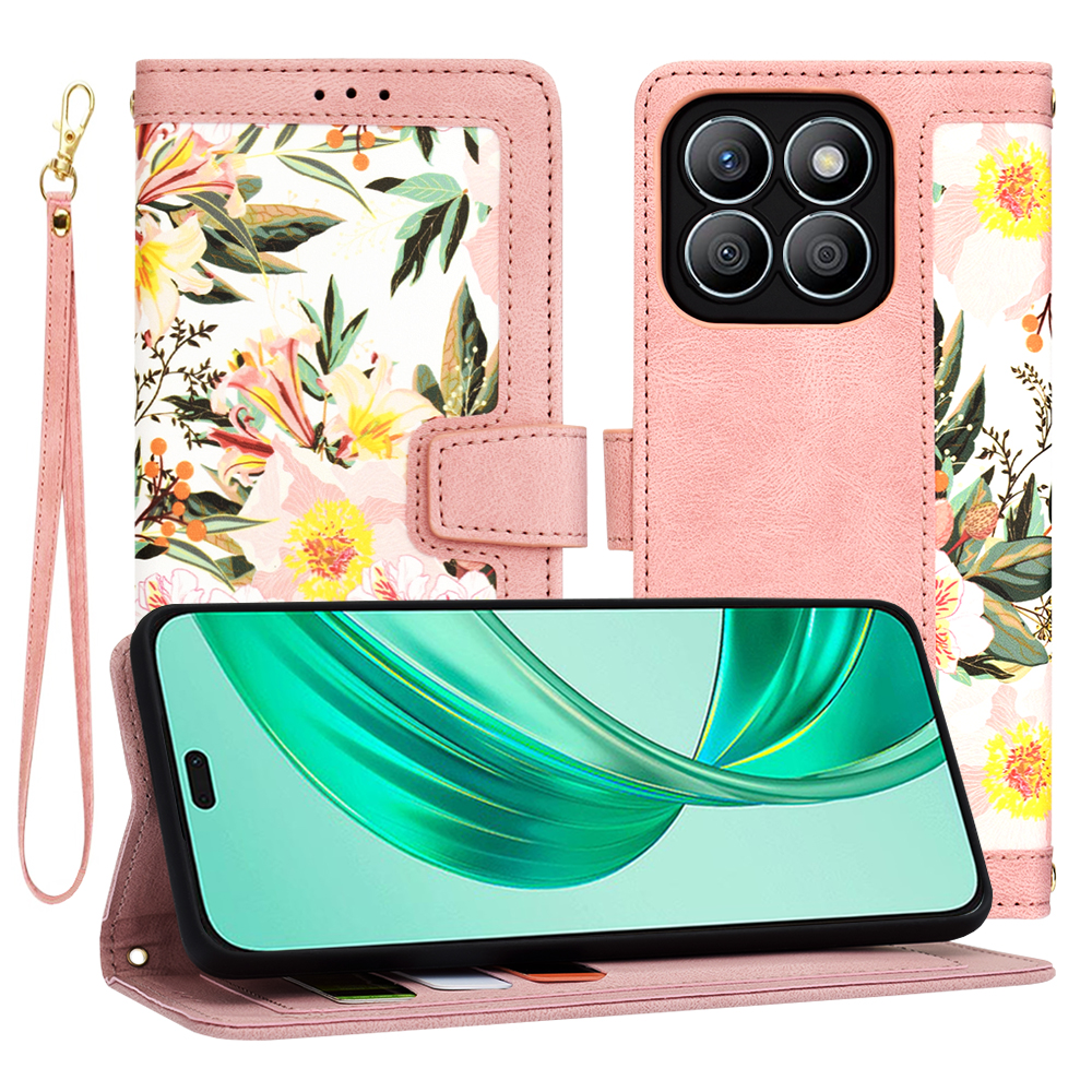 Калъф за Honor X8b - Techsuit FlipCraft - Sweetheart Розов