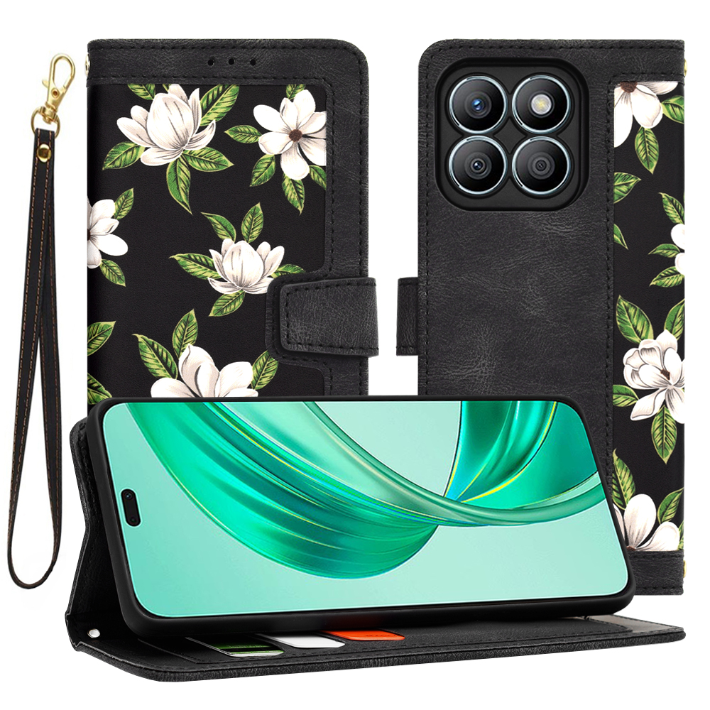 Калъф за Honor X8b - Techsuit FlipCraft - Flowers of the Dawn