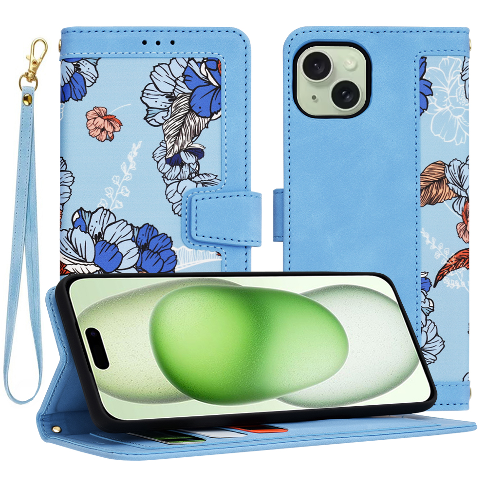 Калъф за iPhone 15 Plus - Techsuit FlipCraft - Vibrant Син