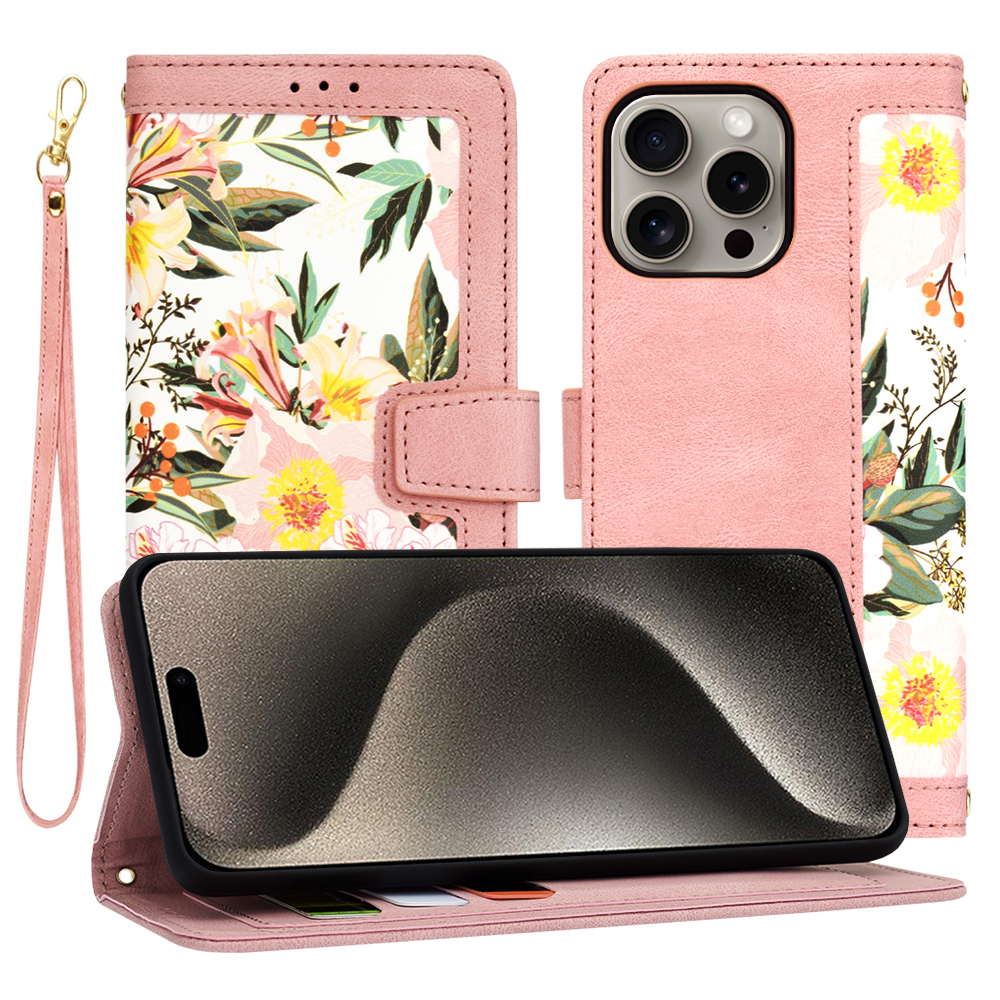Калъф за iPhone 15 Pro Max - Techsuit FlipCraft - Sweetheart Розов