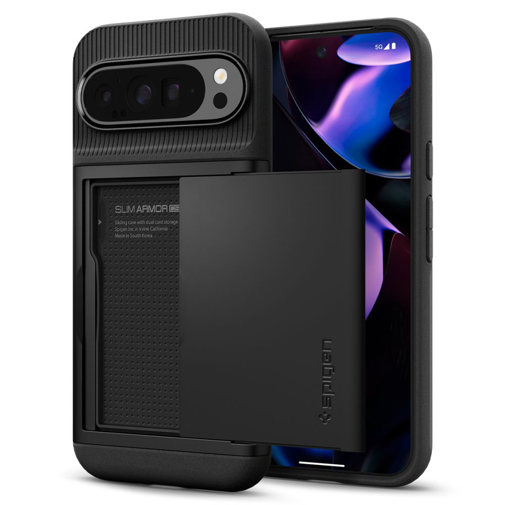 Калъф за Google Pixel 9 Pro XL - Spigen Slim Armor CS (ACS07729) - Черен