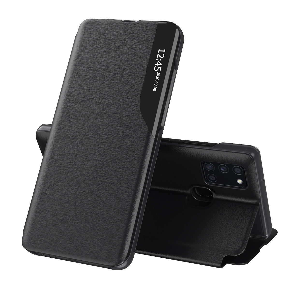 Калъф за Samsung Galaxy A21s - Techsuit eFold Series - Черен