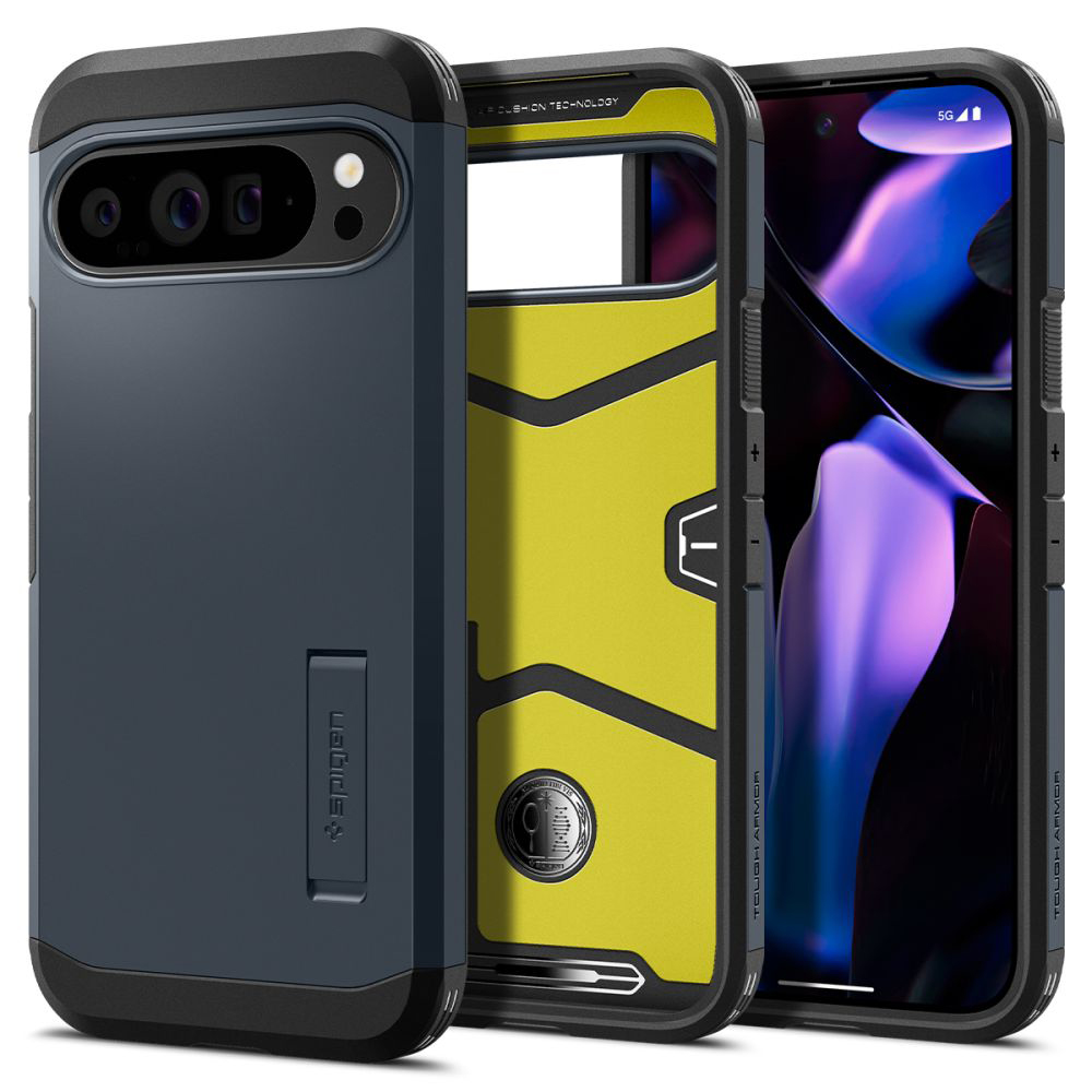 Калъф за Google Pixel 9 Pro XL - Spigen Tough Armor (ACS07727) - Metal Slate