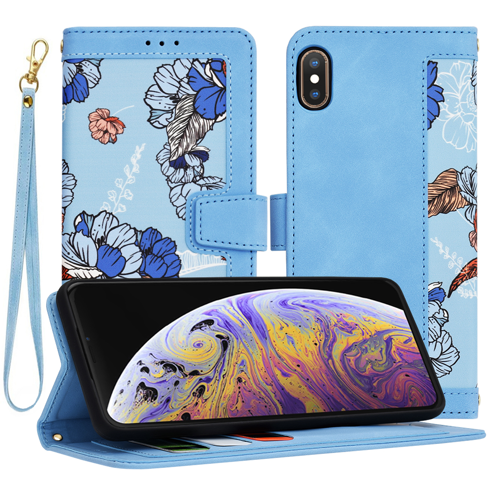 Калъф за iPhone XS Max - Techsuit FlipCraft - Vibrant Син