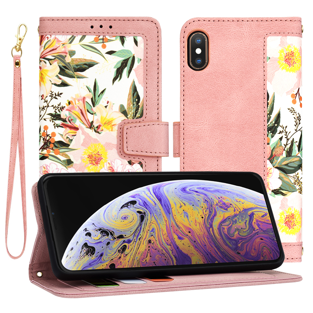 Калъф за iPhone XS Max - Techsuit FlipCraft - Sweetheart Розов