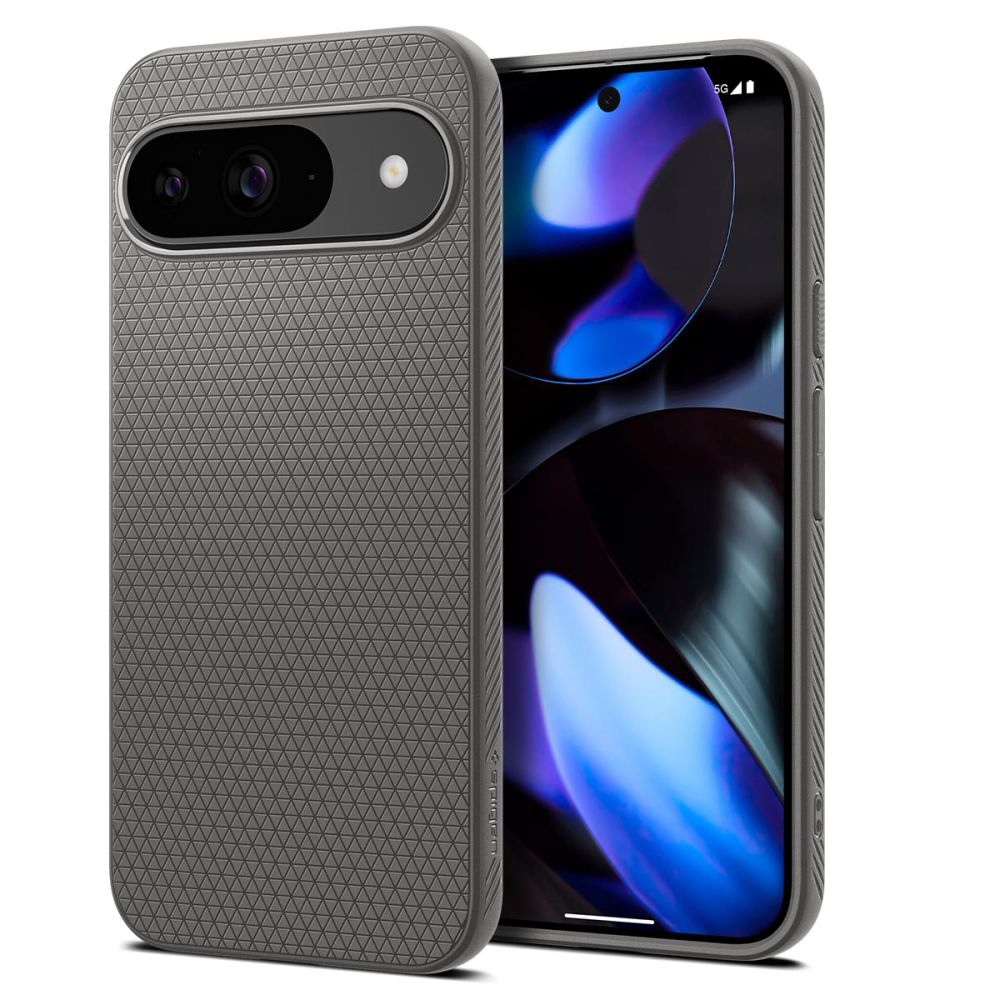 Калъф за Google Pixel 9 / 9 Pro - Spigen Liquid Air (ACS07684) - мраморно сив