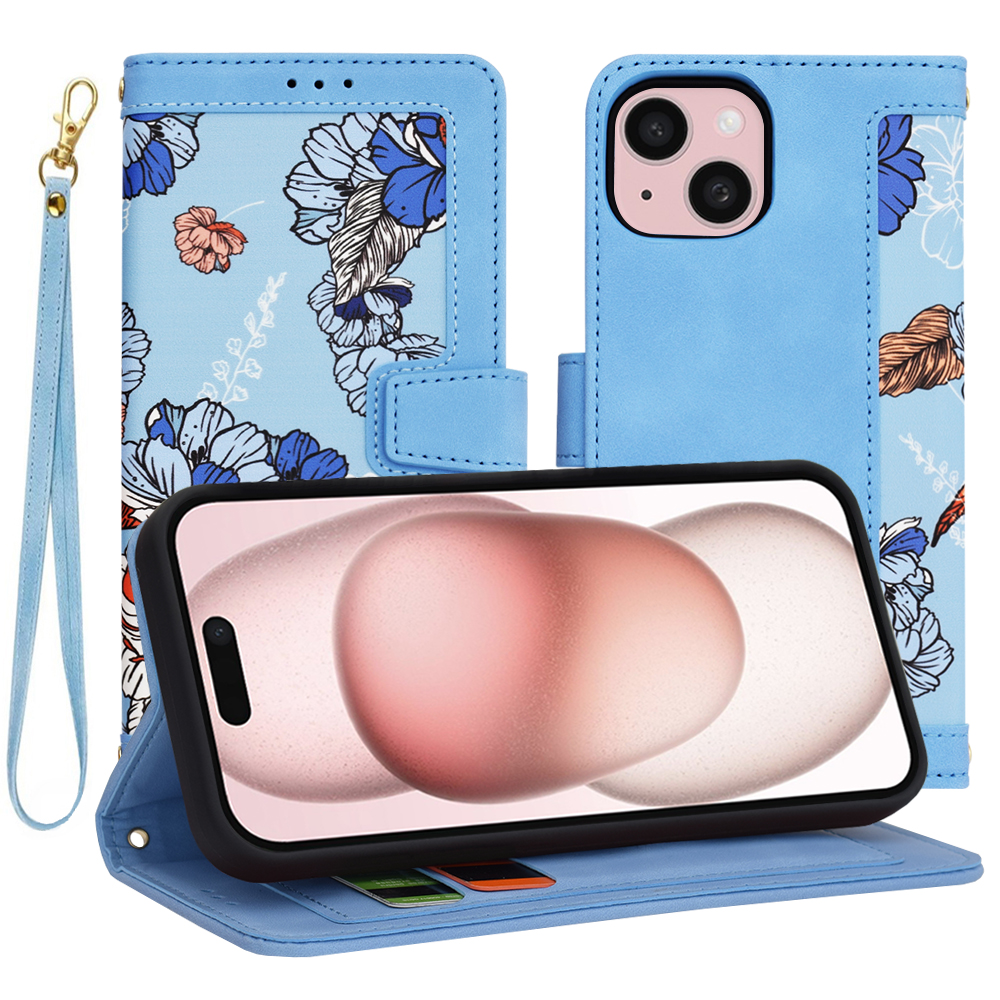 Калъф за iPhone 15 - Techsuit FlipCraft - Vibrant Син
