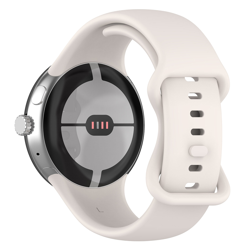 Каишка за Google Pixel Watch / Watch 2 / Watch 3 / Watch 4 41 mm - Techsuit Каишка за часовник (W031) - Кремаво бяло
