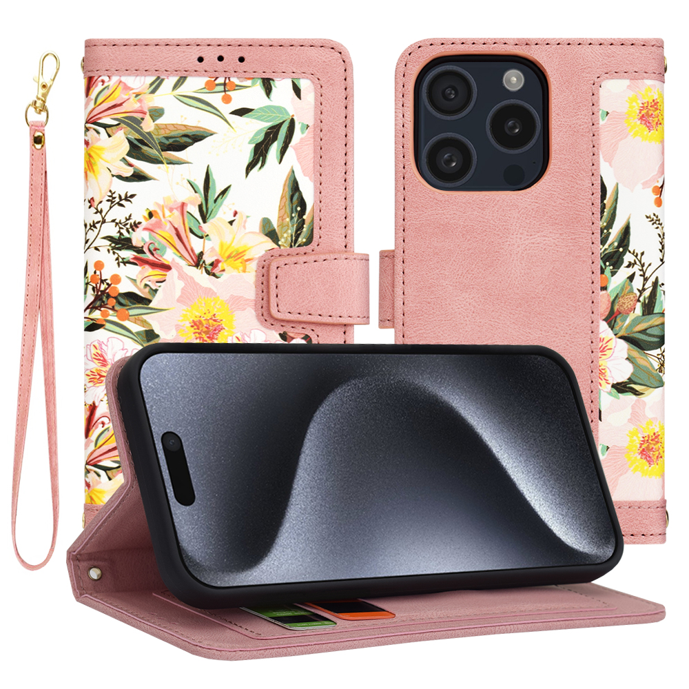 Калъф за iPhone 15 Pro - Techsuit FlipCraft - Sweetheart Розов