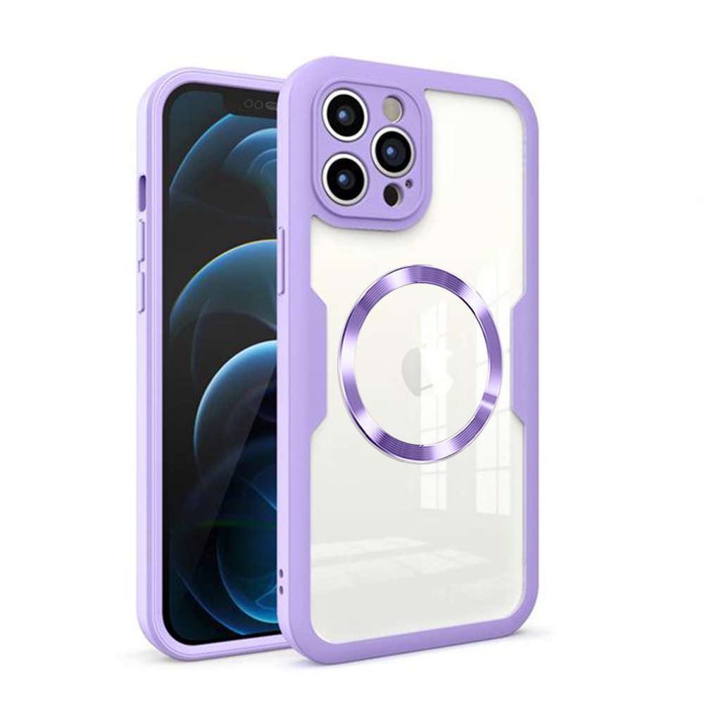 Калъф за iPhone 12 Pro Max + калъф - Techsuit ColorVerse MagSafe 360 Series MagSafe ColorVerse - Лилав