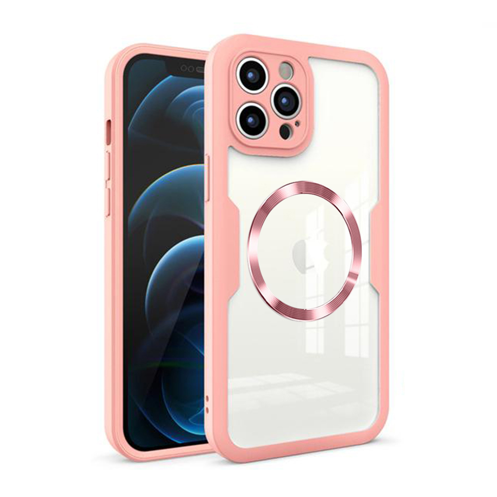 Калъф за iPhone 12 Pro Max + капак - Techsuit ColorVerse 360 MagSafe MagSafe Series - Розов