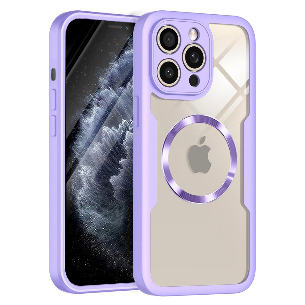 Калъф за iPhone 11 Pro + капак - Techsuit ColorVerse 360 MagSafe MagSafe Series - Лилав
