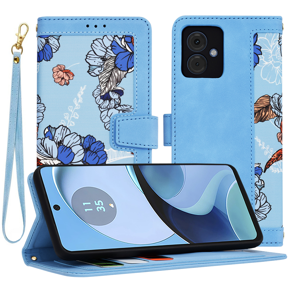 Калъф за Motorola Moto G14 - Techsuit FlipCraft - Vibrant Син
