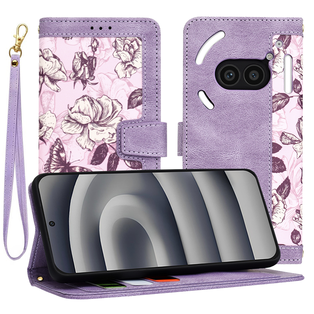 Case for Nothing Phone (2a) / (2a) Plus - Techsuit FlipCraft - Mysterious Лилав