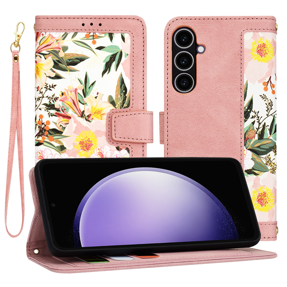 Калъф за Samsung Galaxy S23 FE - Techsuit FlipCraft - Sweetheart Розов