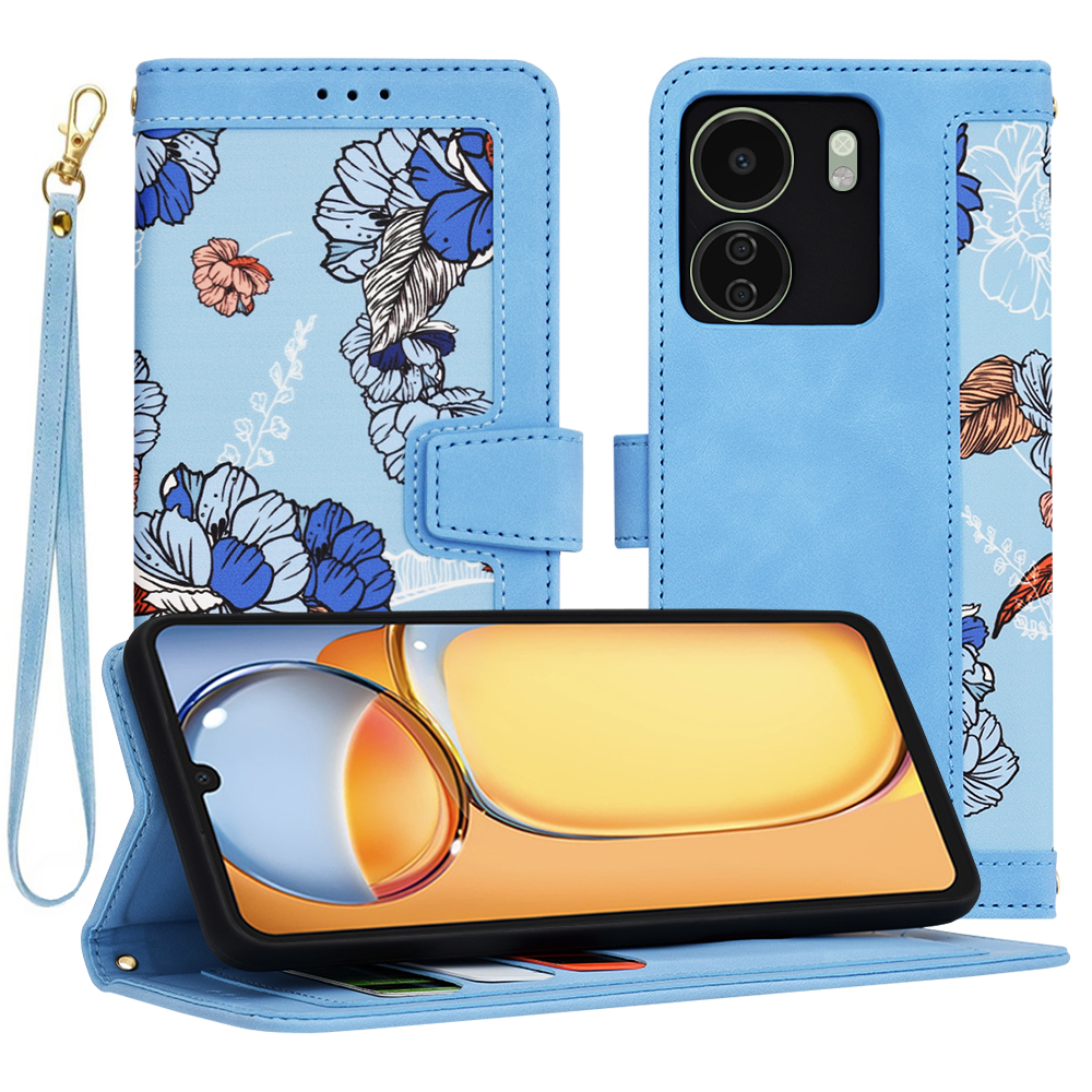 Калъф за Xiaomi Redmi 13C 4G / Poco C65 - Techsuit FlipCraft - Vibrant Син
