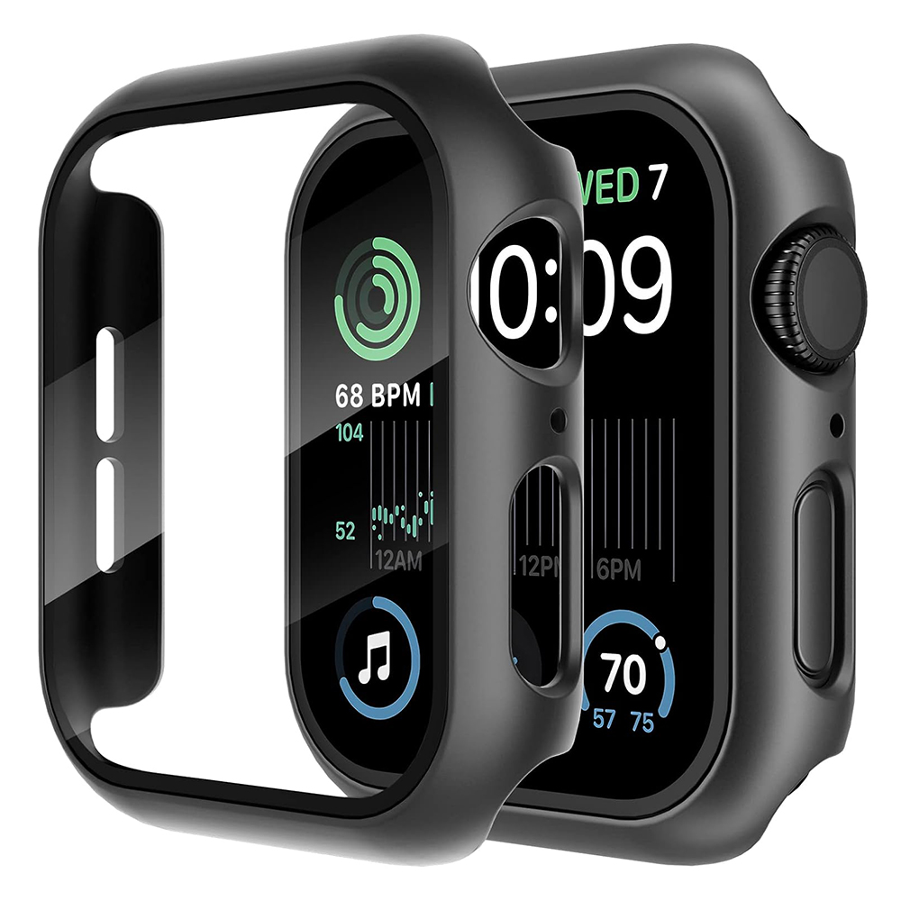Калъф за Apple Watch 4 / 5 / 6 / SE (44mm) + калъф - Techsuit Defense360 Pro - Черен