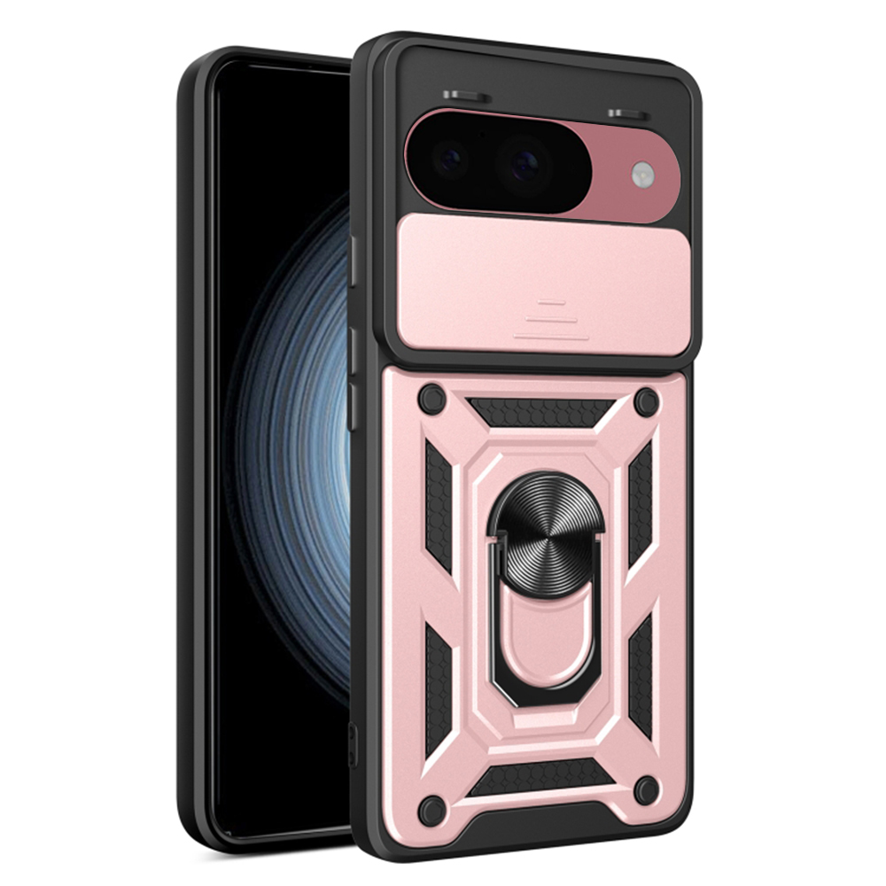Калъф за Google Pixel 9 / 9 Pro - Techsuit CamShield Series - Розово злато