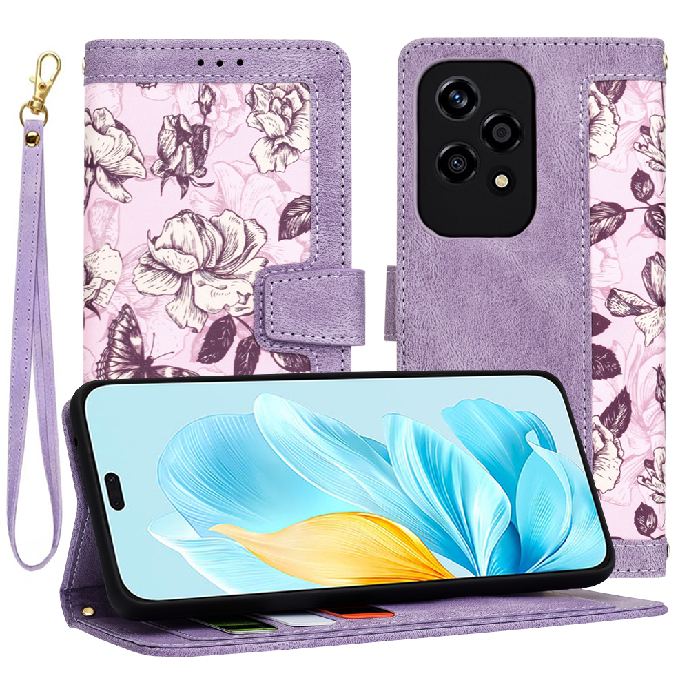 Калъф за Honor 200 Lite - Techsuit FlipCraft - Mysterious Лилав