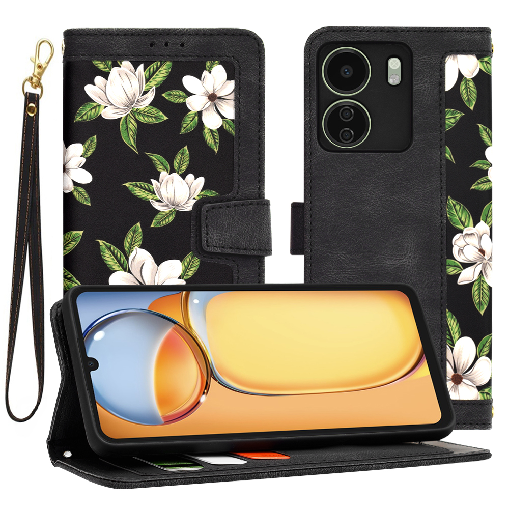 Калъф за Xiaomi Redmi 13C 4G / Poco C65 - Techsuit FlipCraft - Flowers of the Dawn