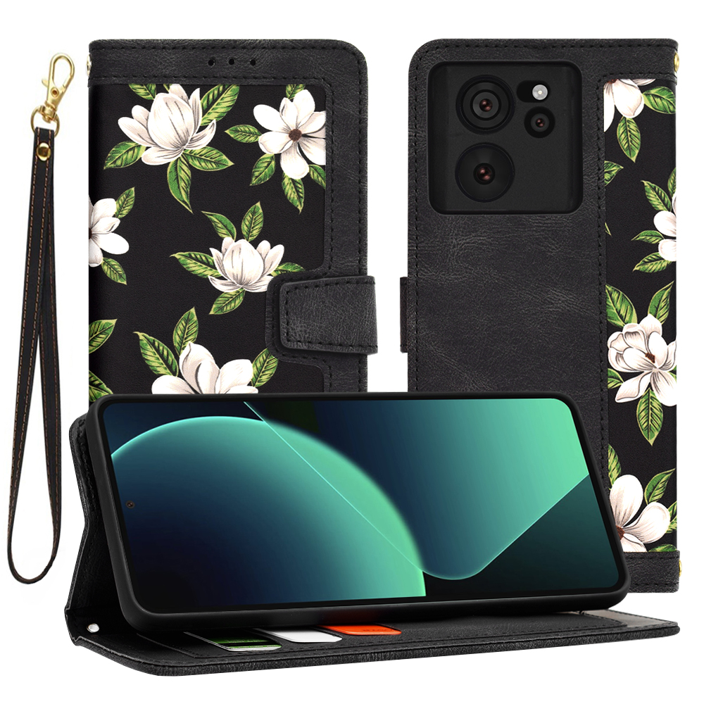 Калъф за Xiaomi 13T / 13T Pro - Techsuit FlipCraft - Flowers of the Dawn