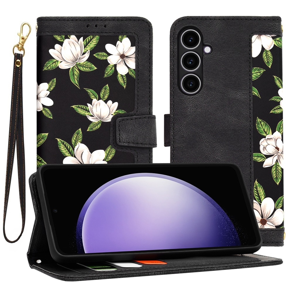 Калъф за Samsung Galaxy S23 FE - Techsuit FlipCraft - Flowers of the Dawn