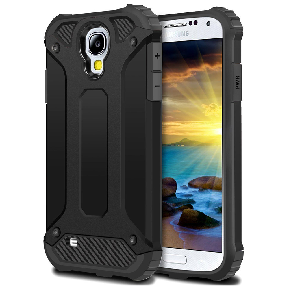 Калъф за Samsung Galaxy S4 i9500 - Techsuit Hybrid Armor - Черен