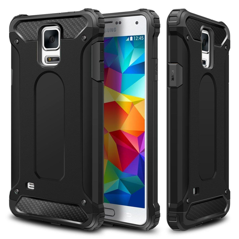 Калъф за Samsung Galaxy S5 G900 Techsuit Hybrid Armor - Черен