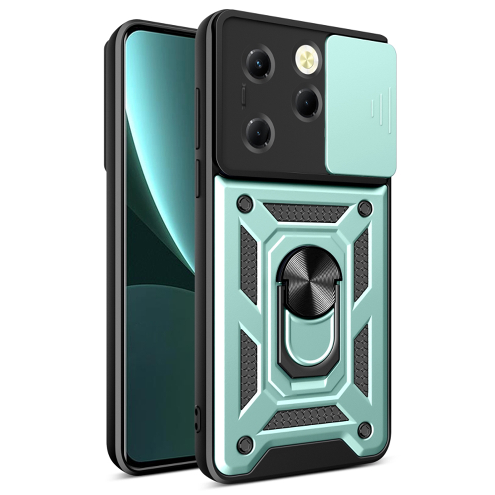 Капак за Infinix Hot 40 / 40 Pro / Tecno Spark 20 Pro - Techsuit CamShield Series - Зелен