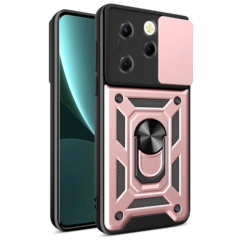 Калъф за Infinix Hot 40 / 40 Pro / Tecno Spark 20 Pro - Techsuit CamShield Series - розово злато