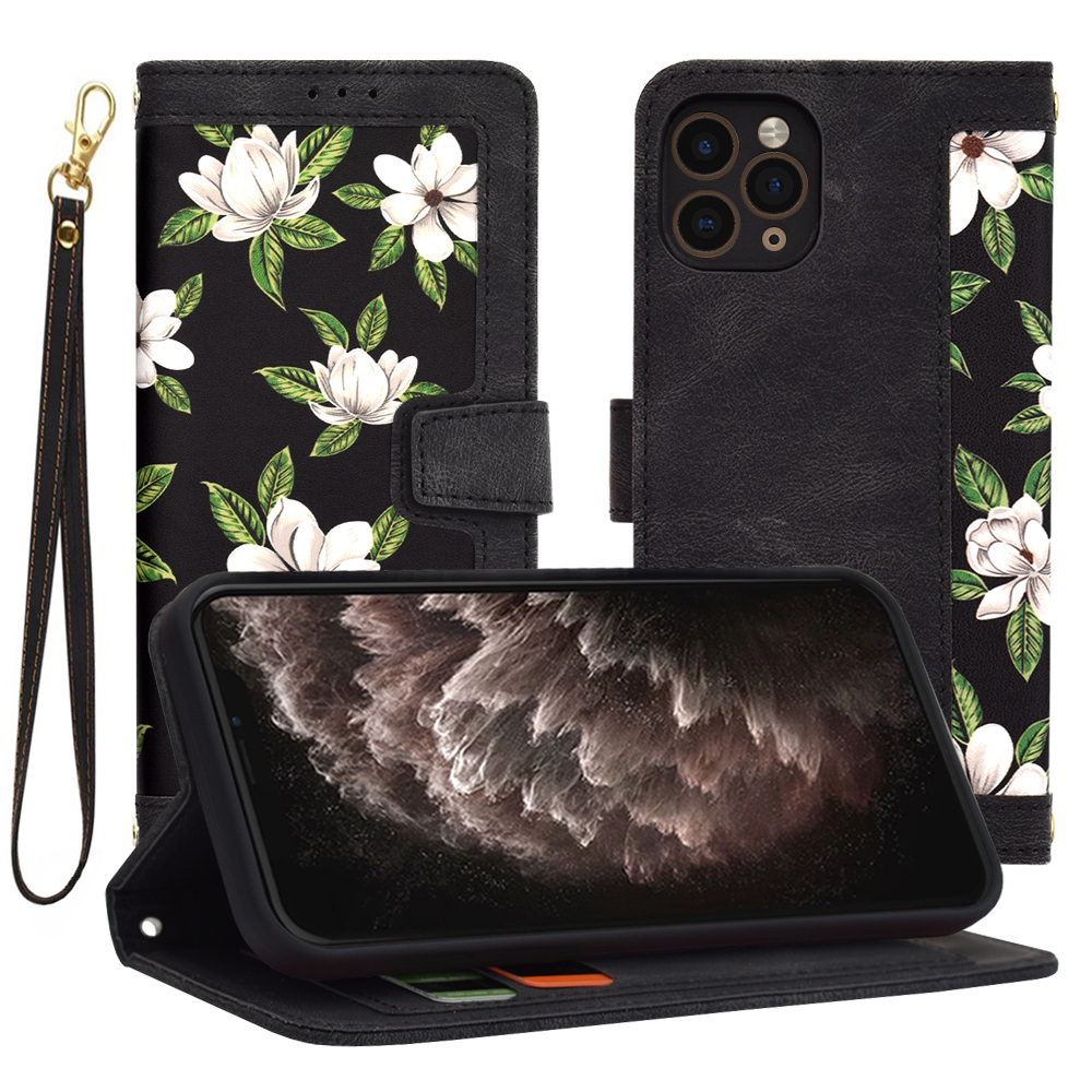 Калъф за iPhone 11 Pro - Techsuit FlipCraft - Flowers of the Dawn
