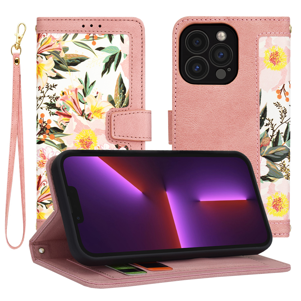 Калъф за iPhone 13 Pro - Techsuit FlipCraft - Sweetheart Розов