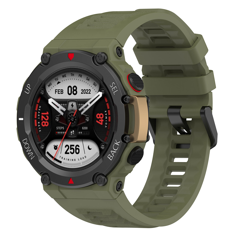 Каишка за Amazfit T-Rex T-Rex 2/2 Ocean Син - Techsuit Каишка за часовник (W067) - Тъмнозелено