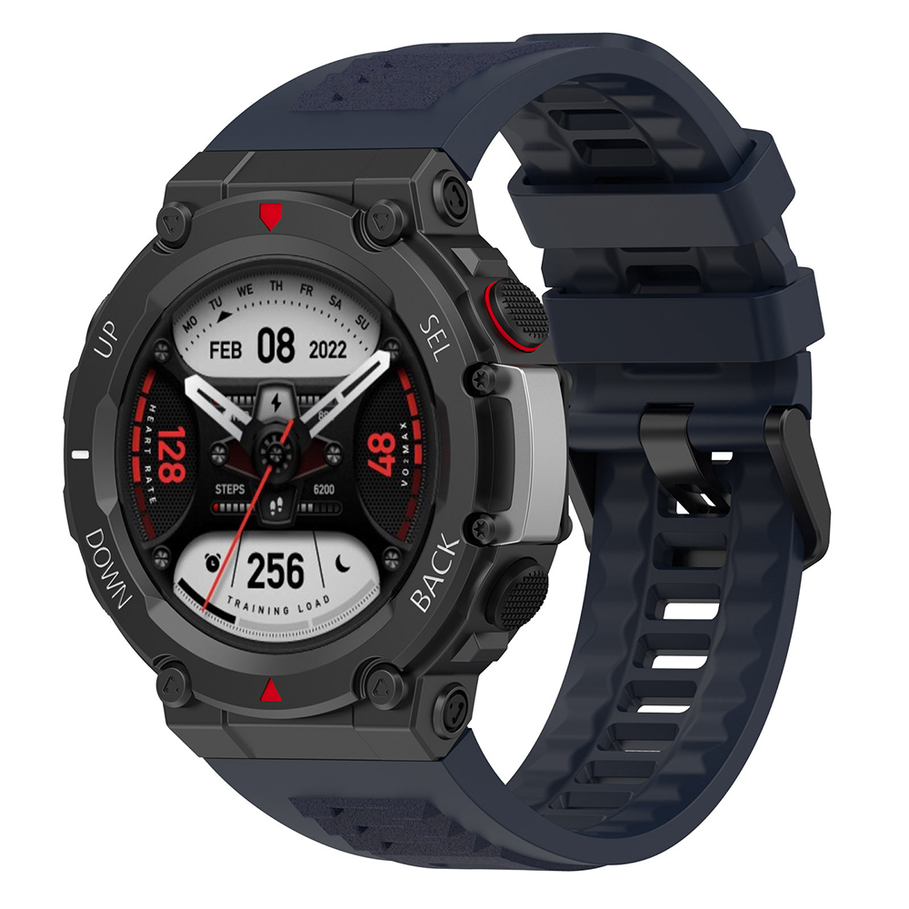 Каишка за Amazfit T-Rex 2/2 Ocean Син - Techsuit Каишка за часовник (W067) - Тъмносин Син