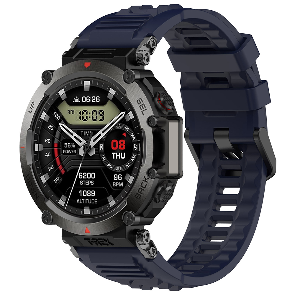 Каишка за Amazfit T-Rex Ultra - Techsuit Watchband (W067) - Тъмносин Син
