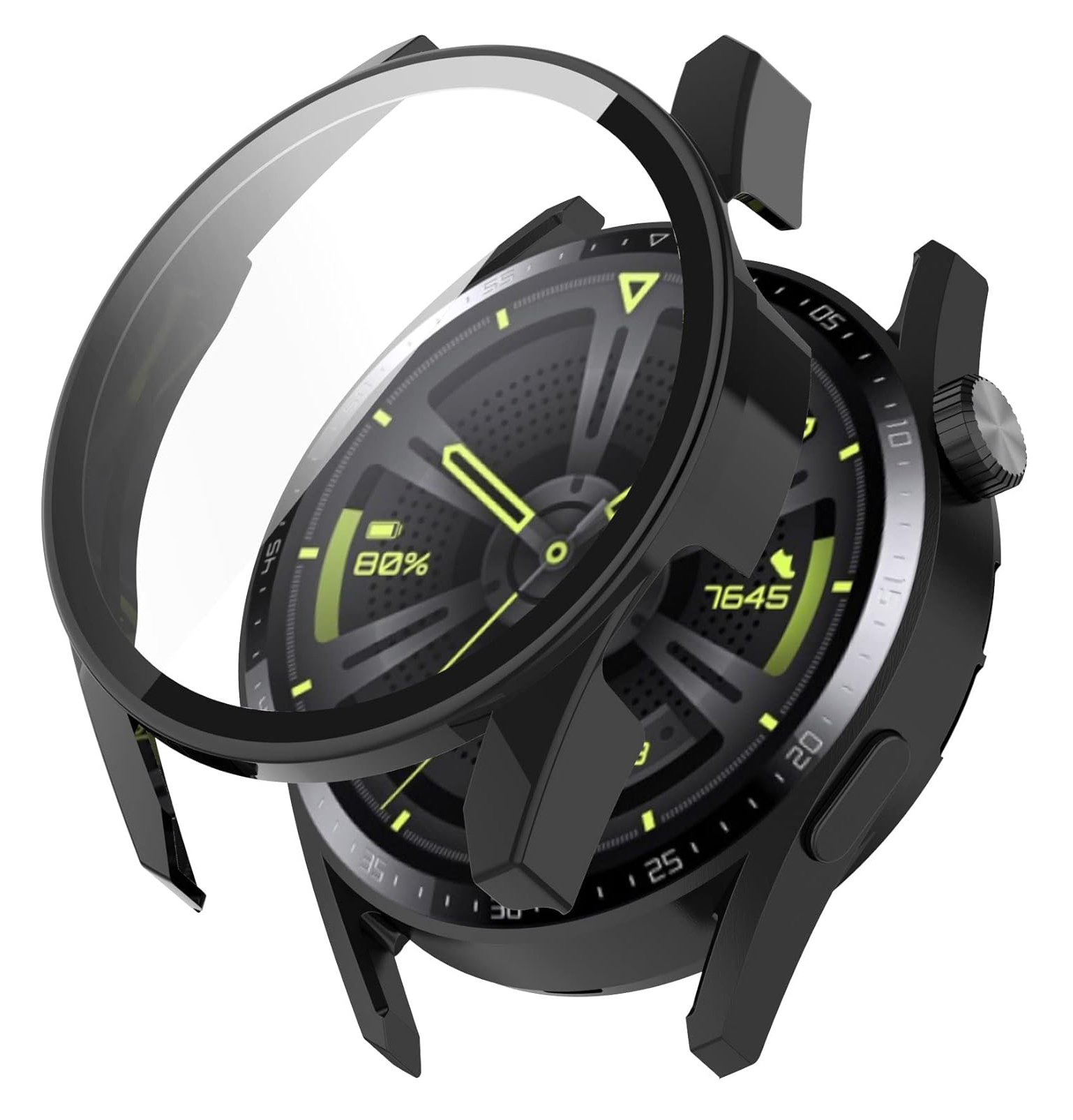 Калъф за Huawei Watch GT 3 (46mm) + калъф - Techsuit Defense360 Pro - Черен