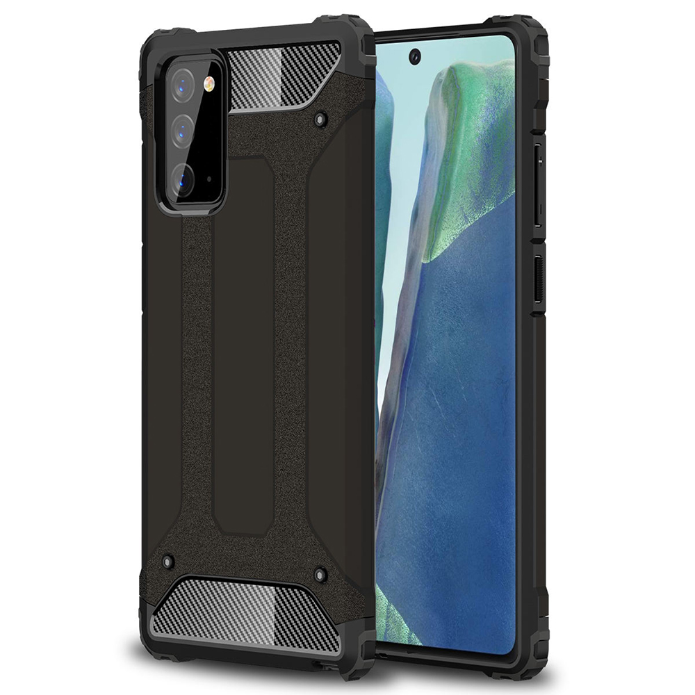 Калъф за Samsung Galaxy Note 20 / Note 20 5G - Techsuit Hybrid Armor - Черен