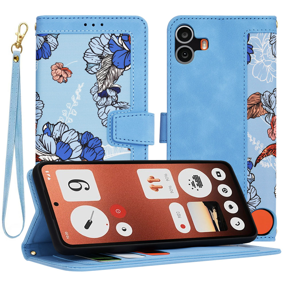 Калъф за нищо CMF Phone 1 - Techsuit FlipCraft - ярко синьо